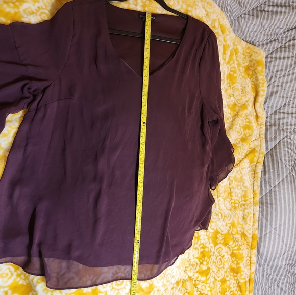 Lane Bryant beautiful flowing blouse with bell sleeves size 14/16 - Picture 7 of 8